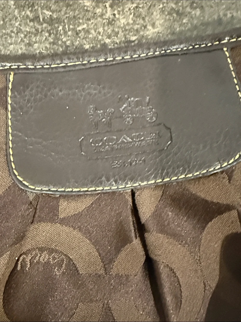 Vintage Coach Brown Madison Crossbody Bag